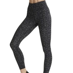 Varley Black Heathered Zebra Print High-Rise Leggings